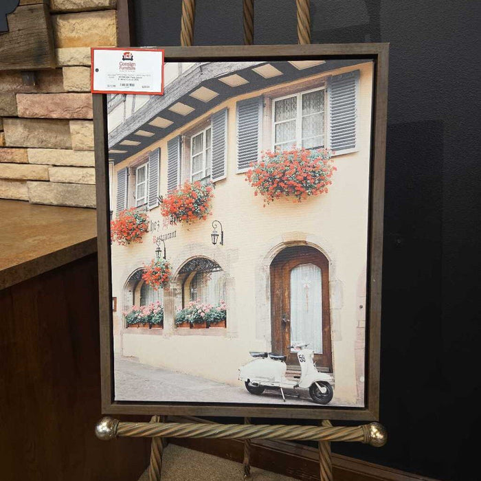 Paris Street Framed Canvas (BA)