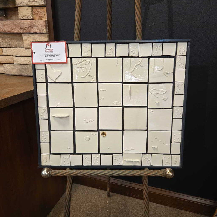 White Tile Black Frame Artwork (BA)