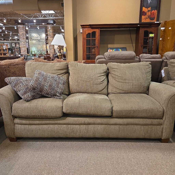 Brown Fabric LaZboy Sofa (SLH)