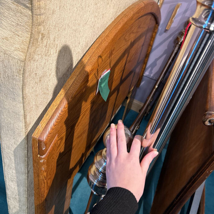 Oak Rounded Top Headboard (AS)