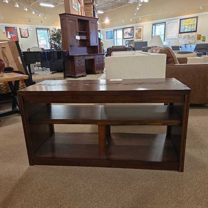 Wood Stone Inlay Media Cabinet (AMK)