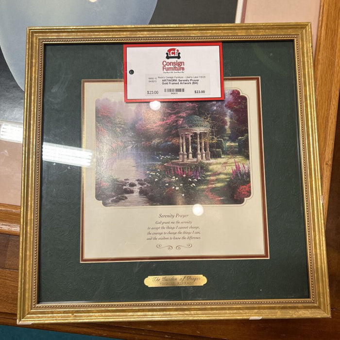 Serenity Prayer Gold Framed Artwork (BA)
