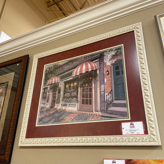 French White Framed Artwork (SK)