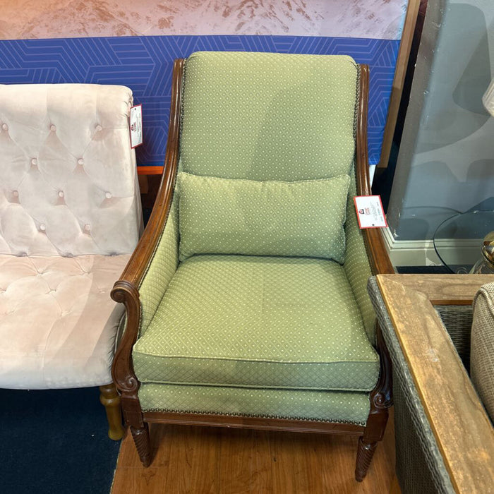 Occasional Green Fabric NH Chair (BTK)