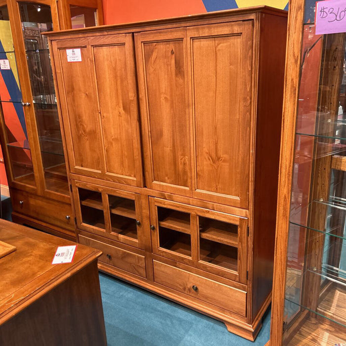 Large Oak TV Armoire (LCK)