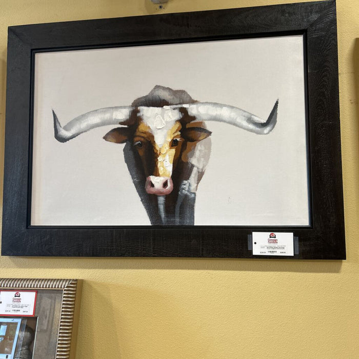 Medium Horizontal Texas Longhorn Canvas (LLH)