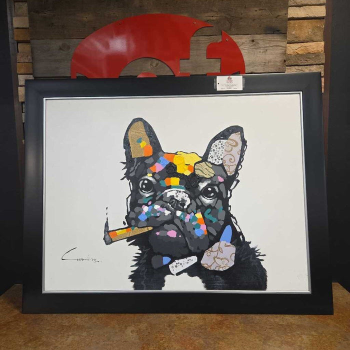 XL Horizontal Pug + Cigar Canvas (MKH)