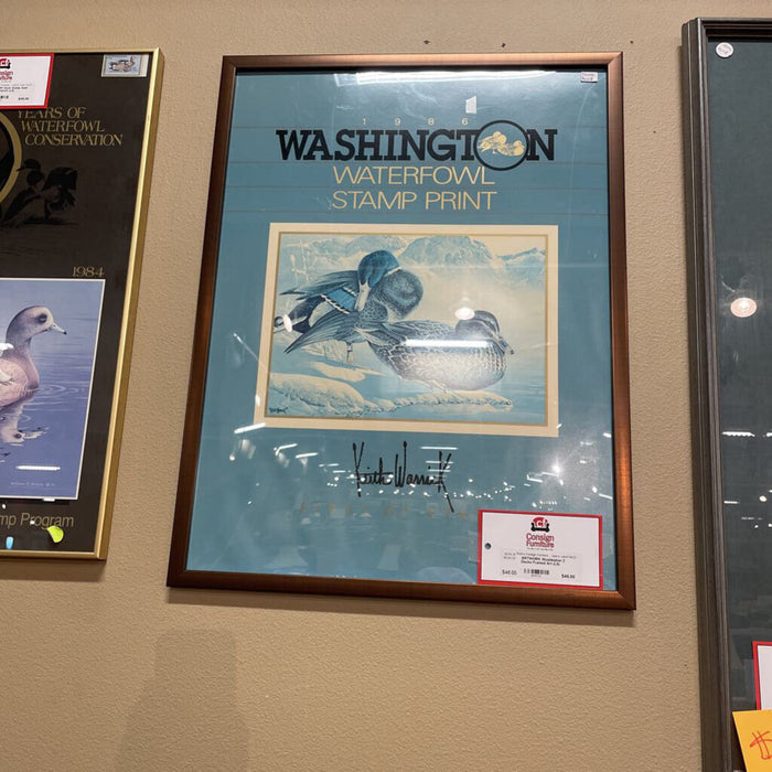 Washington 2 Ducks Framed Art (LS)