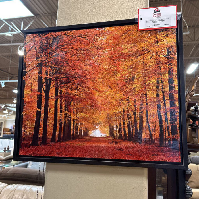 Autumn Black Framed Artwork (LS)