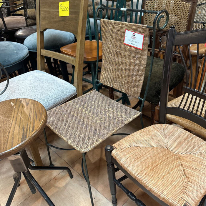 Rot Iron+Wicker DR Chair (AA)