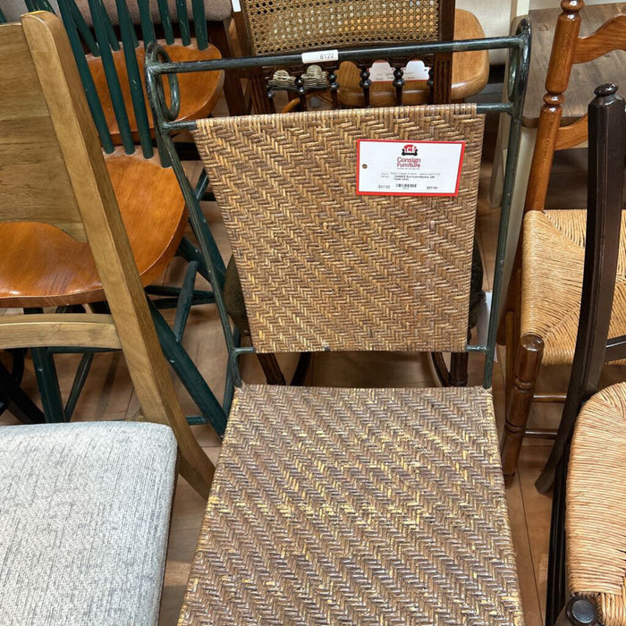 Rot Iron+Wicker DR Chair (AA)