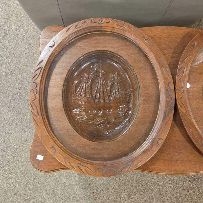 Ornate Coffee Table + Paneled Top (BLA)