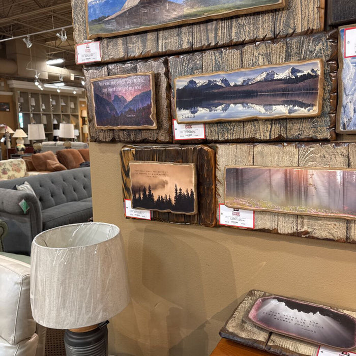 John Muir Rustic Quote Framed Art (KL)