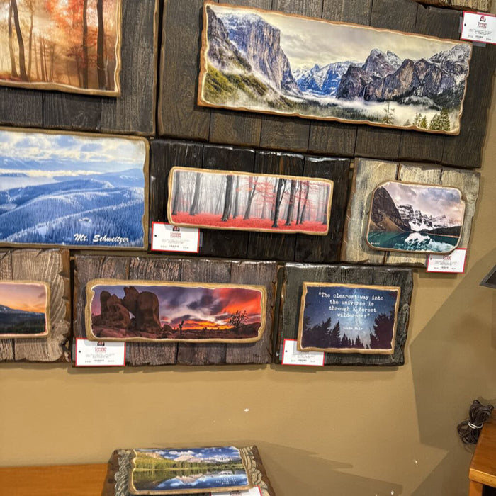 Red Forest + Rustic Framed Art (SK)