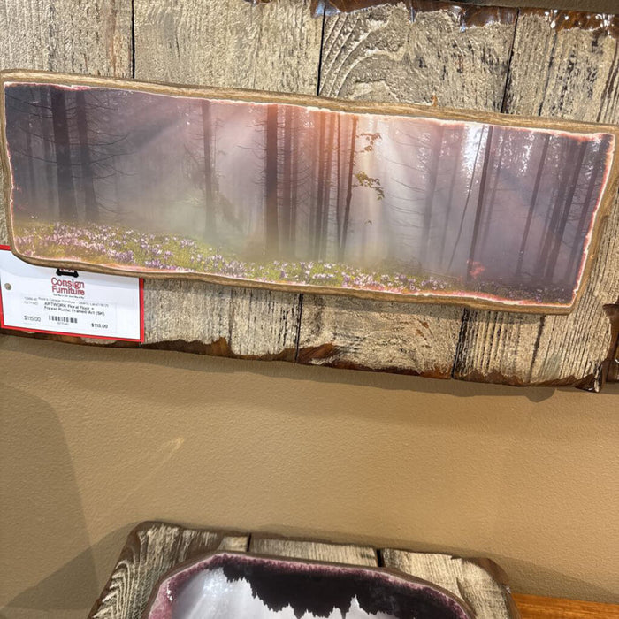 Floral Floor + Forest Rustic Framed Art (SK)