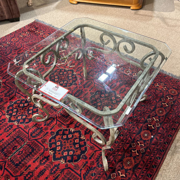 GT Square Metal Base End Table (SK)