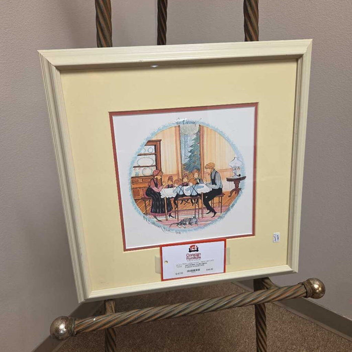 Family Dinner Framed Artwork (AS)