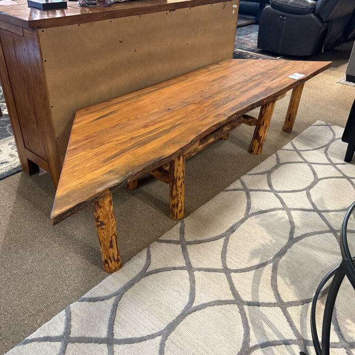 Wood Live Edge Baywindow Bench (SAK)