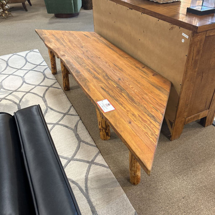 Wood Live Edge Baywindow Bench (SAK)