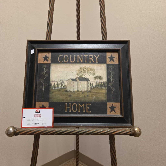 Country Home Black Framed Artwork (BA)