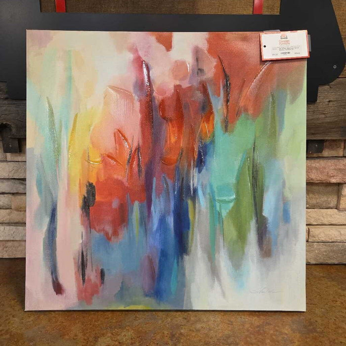 Multi-Color Canvas Abstract Artwork (SK)