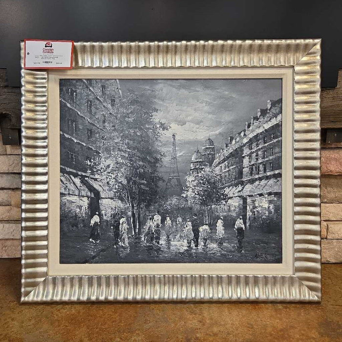 Silver Framed Paris Artwork (LKA)