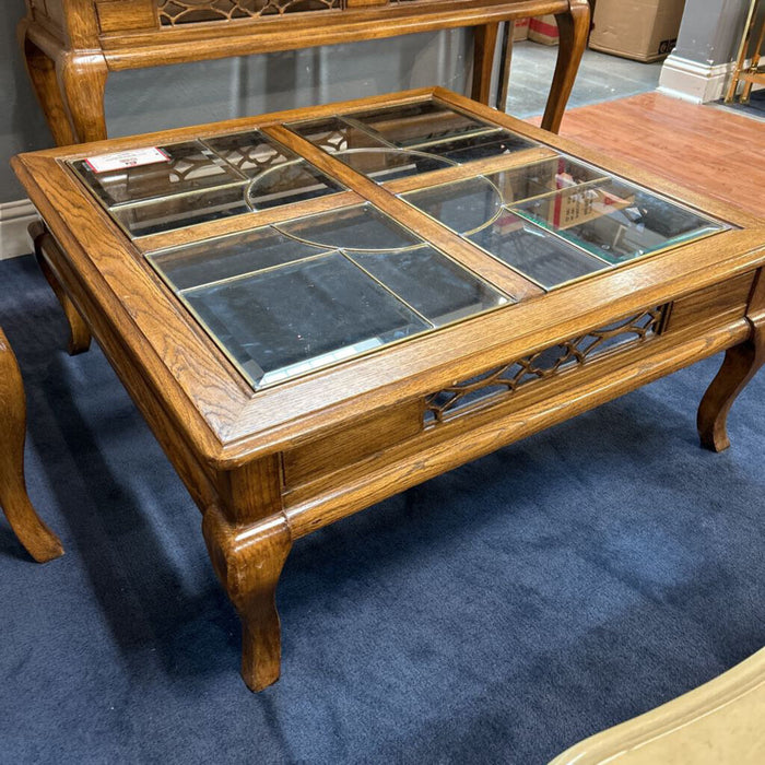 GT 4 Pane Oak Coffee Table (BHA)
