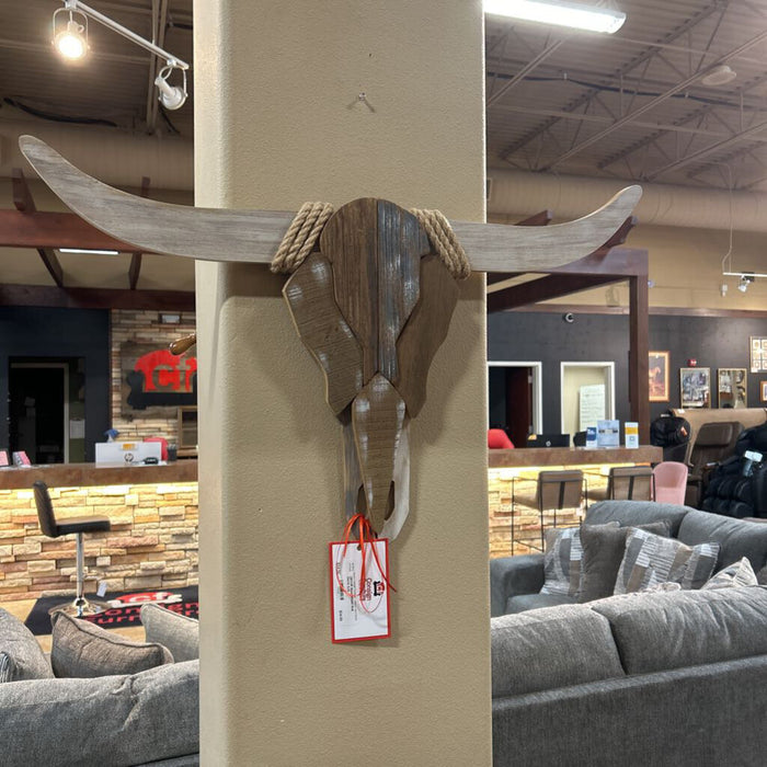 Bison Wood Wall Decor (LH)