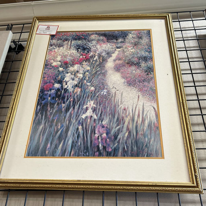 Gold Frame Floral Art (LS)