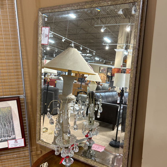 Silver Bordered Framed Mirror (KL)