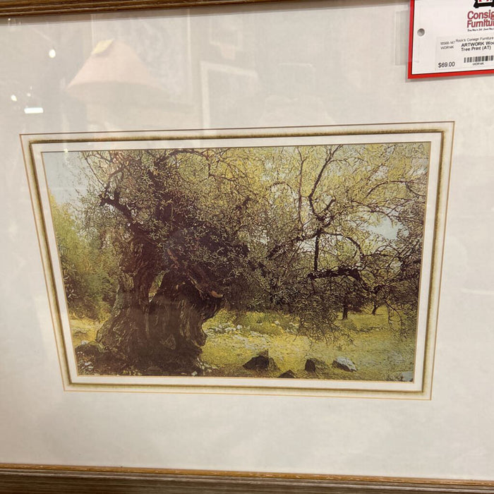 Wood Framed Tree Print (AT)