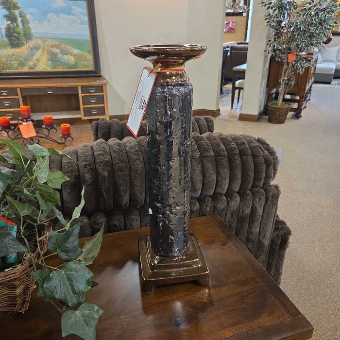 Copper + Silver Candle Holder (LH)