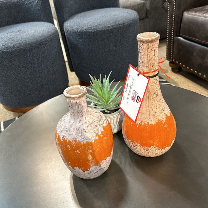 S/2 Orange Vases (AT)