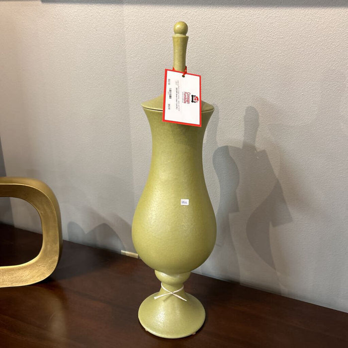 Green Vase + Lid (KL)