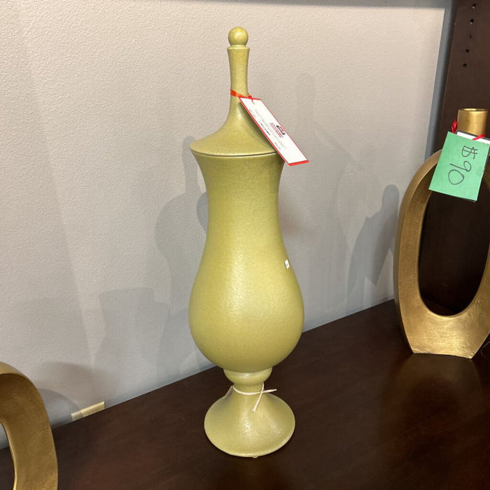 Green Vase + Lid (KL)