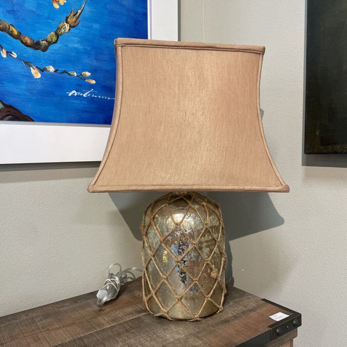 Woven Net + Glass Table Lamp (AT)