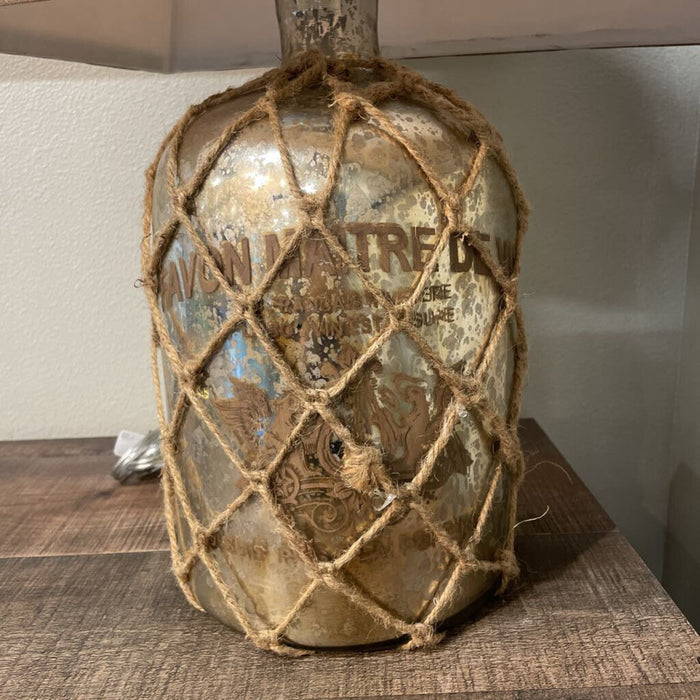 Woven Net + Glass Table Lamp (AT)