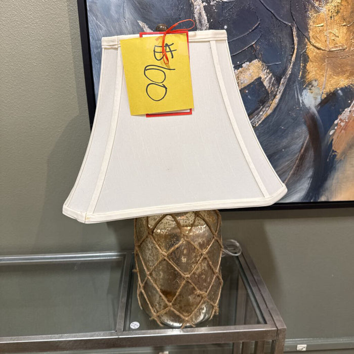 Woven Net + Glass Table Lamp (AT)