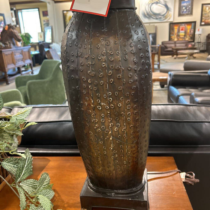 Brown Textured Table Lamp (KL)