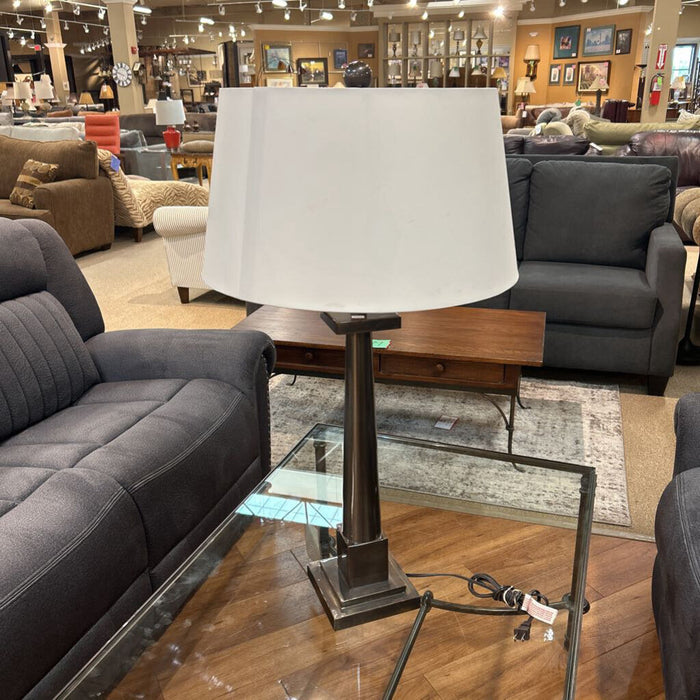 Black Table Lamp + Shade (LS)