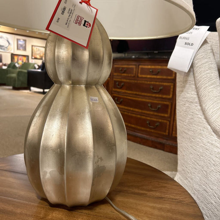 Silver Curved Table Lamp (LS)