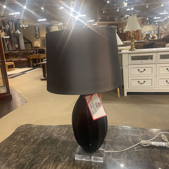 Black Table Lamp + Clear Base (KL)