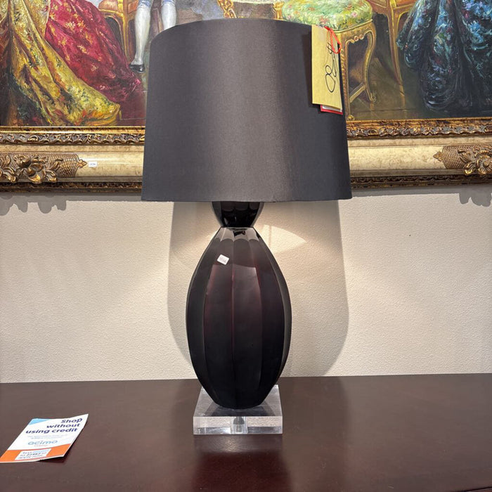 Black Table Lamp + Clear Base (KL)
