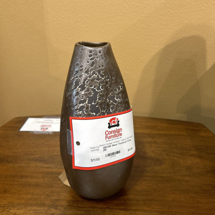 Silver Textured Vase (M)