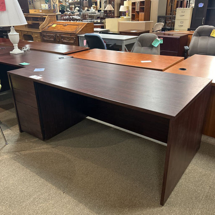 Maroon Executive Desk W/ 3 Drawers(SK)