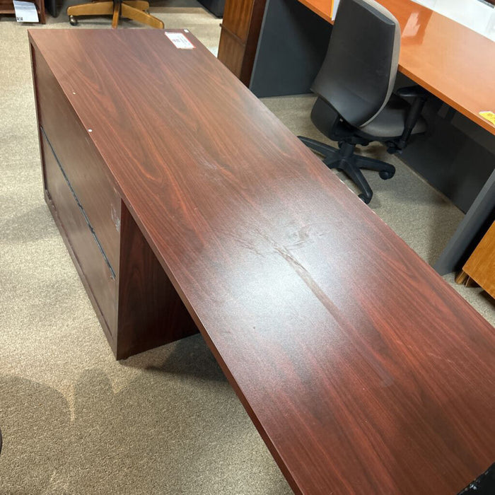 Maroon Executive Desk W/ 2 Drawers(SK)