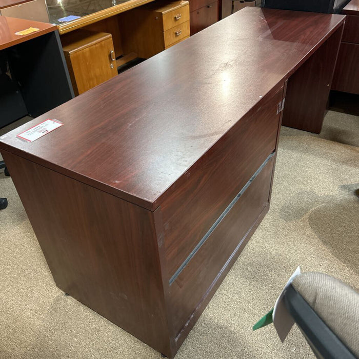 Maroon Executive Desk W/ 2 Drawers(SK)