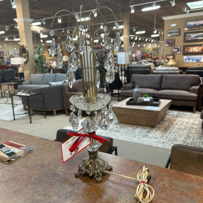 Crystal Fountain Glass Lamp (LS)