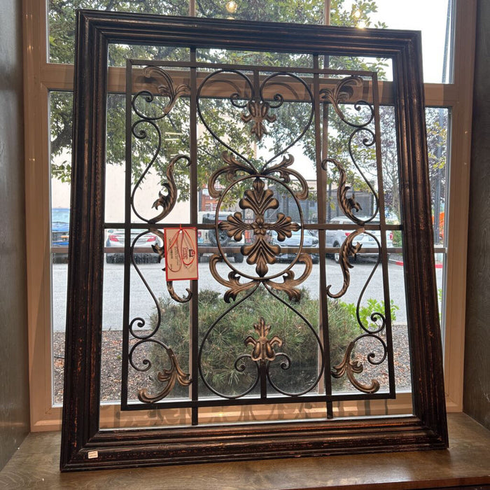 Wood Framed Metal Decor (AT)