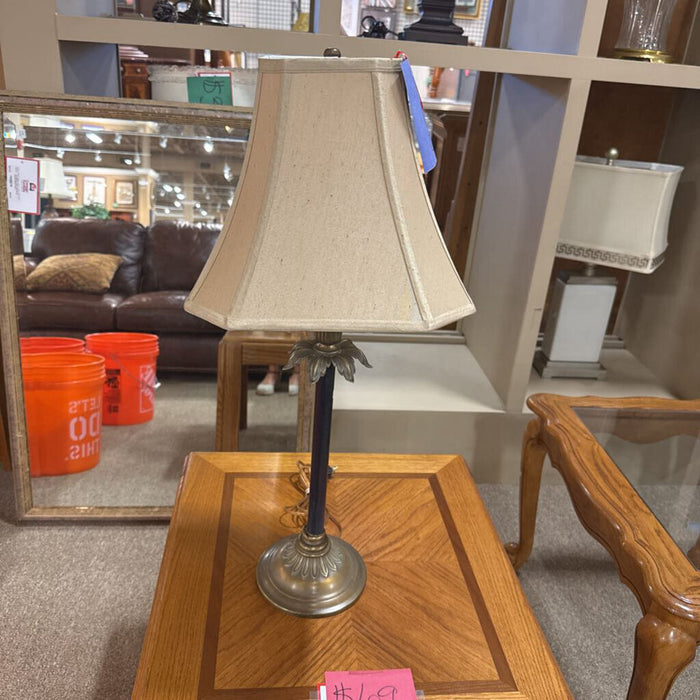 Black + Gold Table Lamp + Shade (LS)